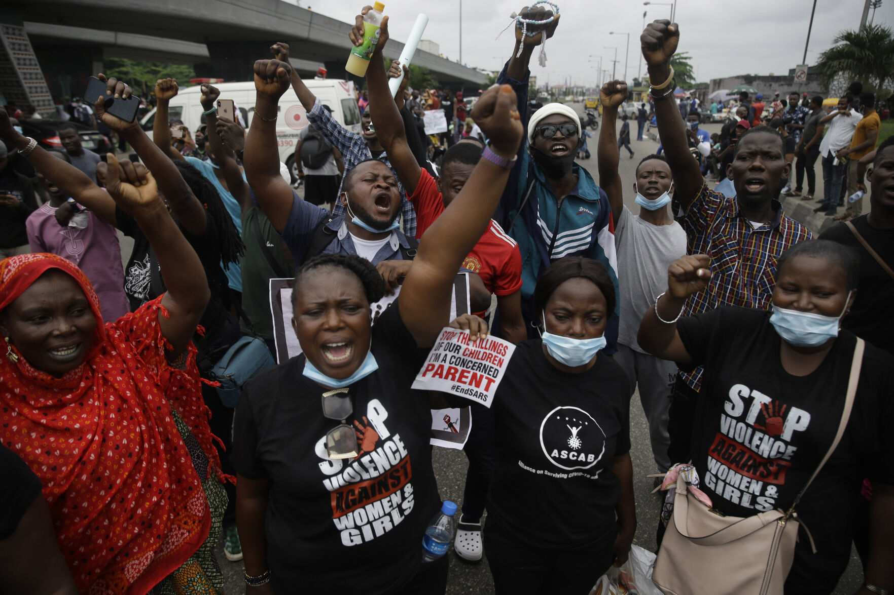 Nigeria Police Protest